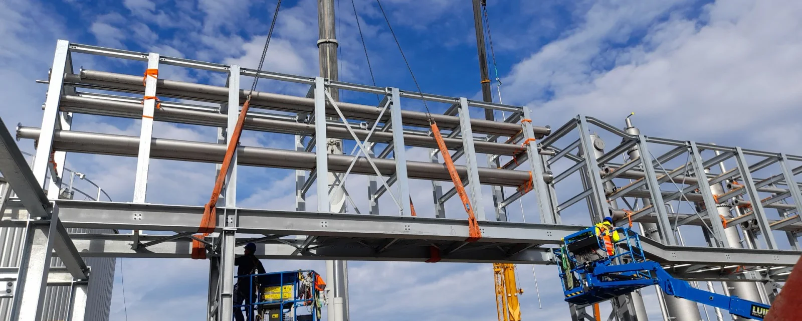 Stahlkonstruktion im industriellen Projektumfeld von Stahlbau Wegscheid