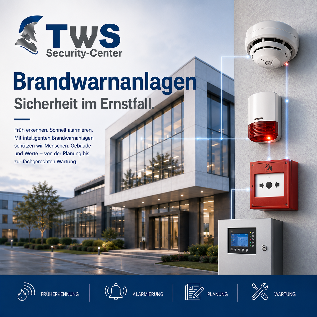 TWS Brandwarnanlagen und Brandwarntechnik für Betreiberobjekte