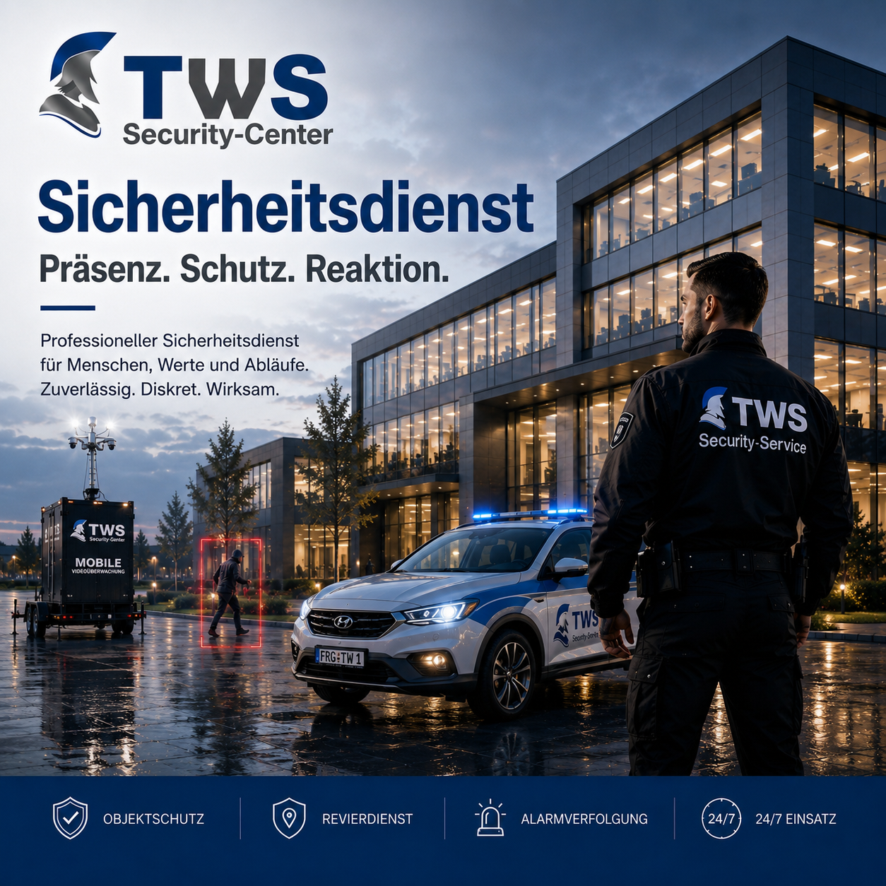 TWS Sicherheitsdienst für Objektschutz, Revierdienst und Baustellenabsicherung