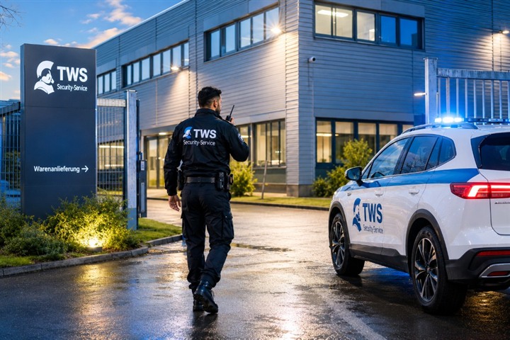 TWS Revierstreife mit Einsatzfahrzeug bei einer Kontrollfahrt.